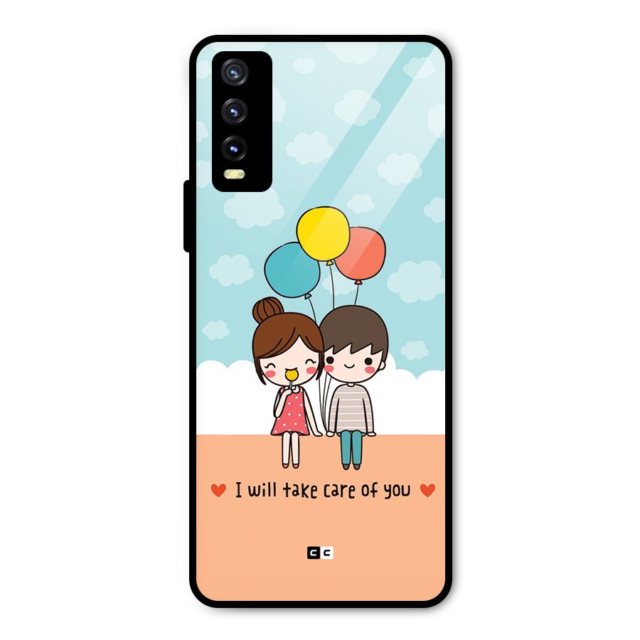 Promise To Care Metal Back Case for Vivo Y20