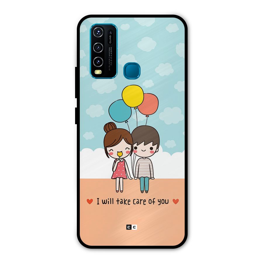 Promise To Care Metal Back Case for Vivo Y30