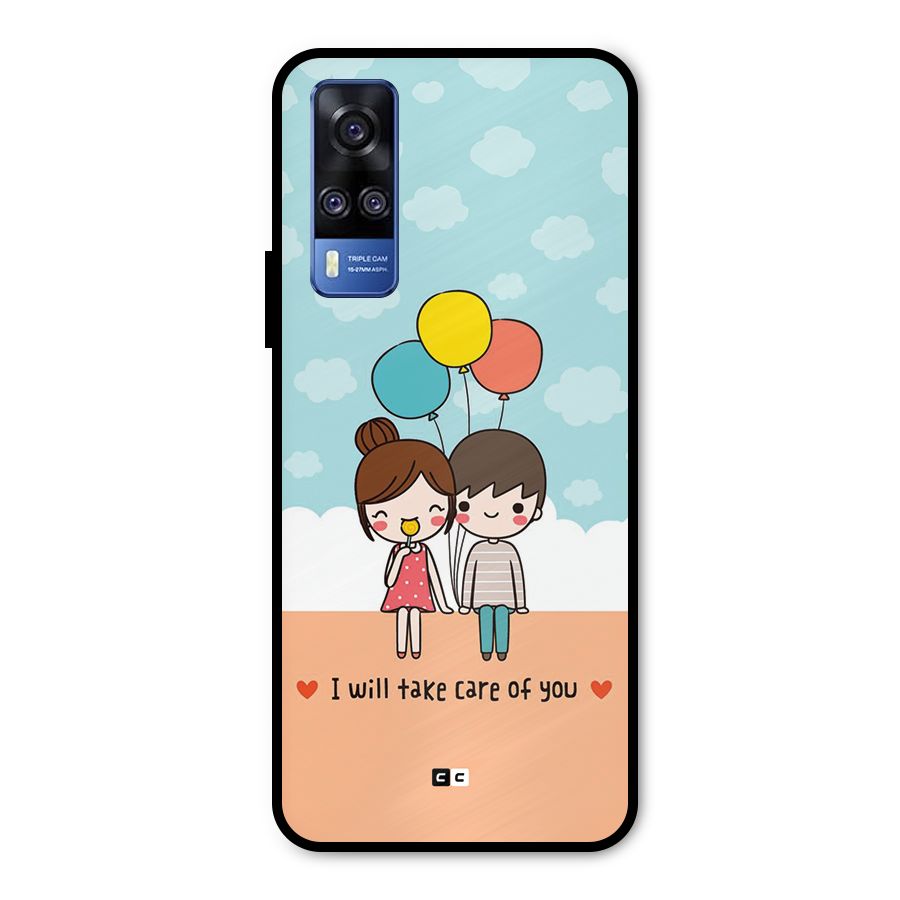 Promise To Care Metal Back Case for Vivo Y31