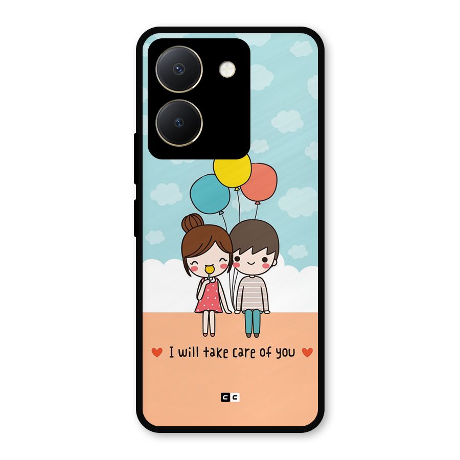Promise To Care Metal Back Case for Vivo Y36