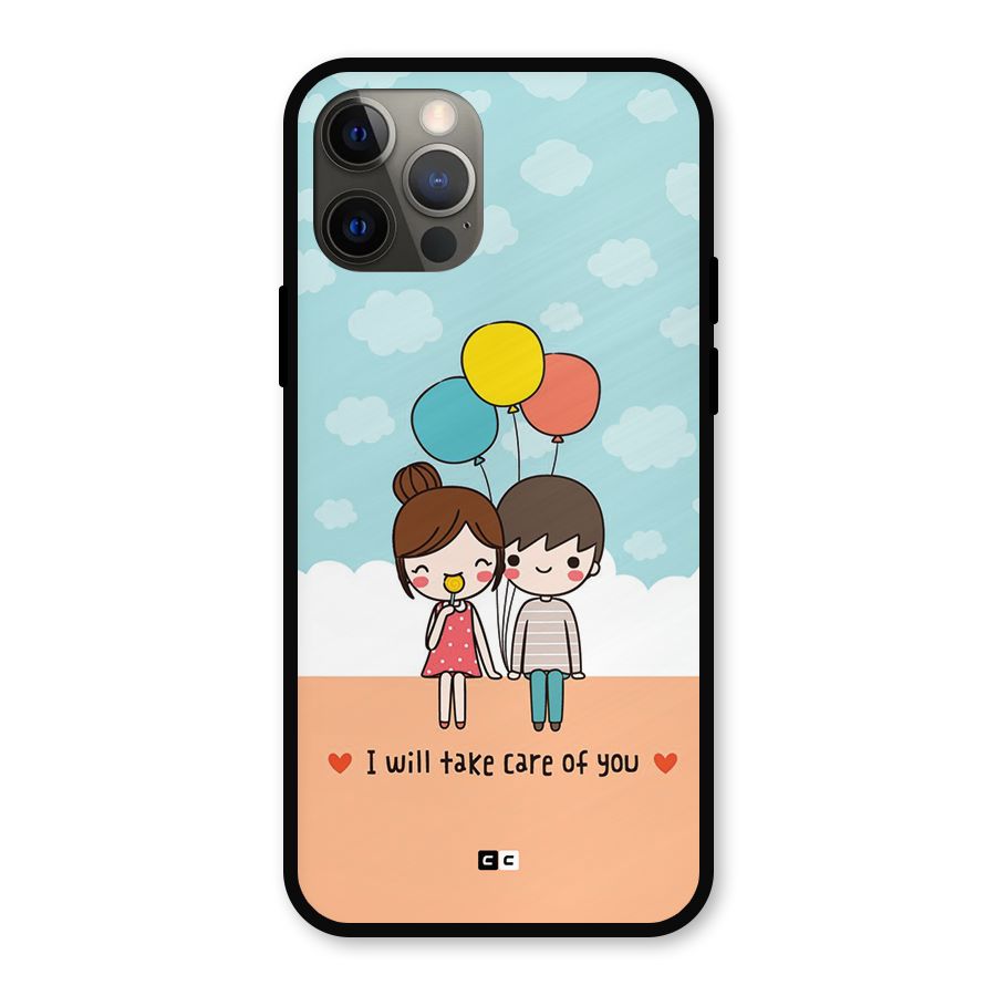 Promise To Care Metal Back Case for iPhone 12 Pro