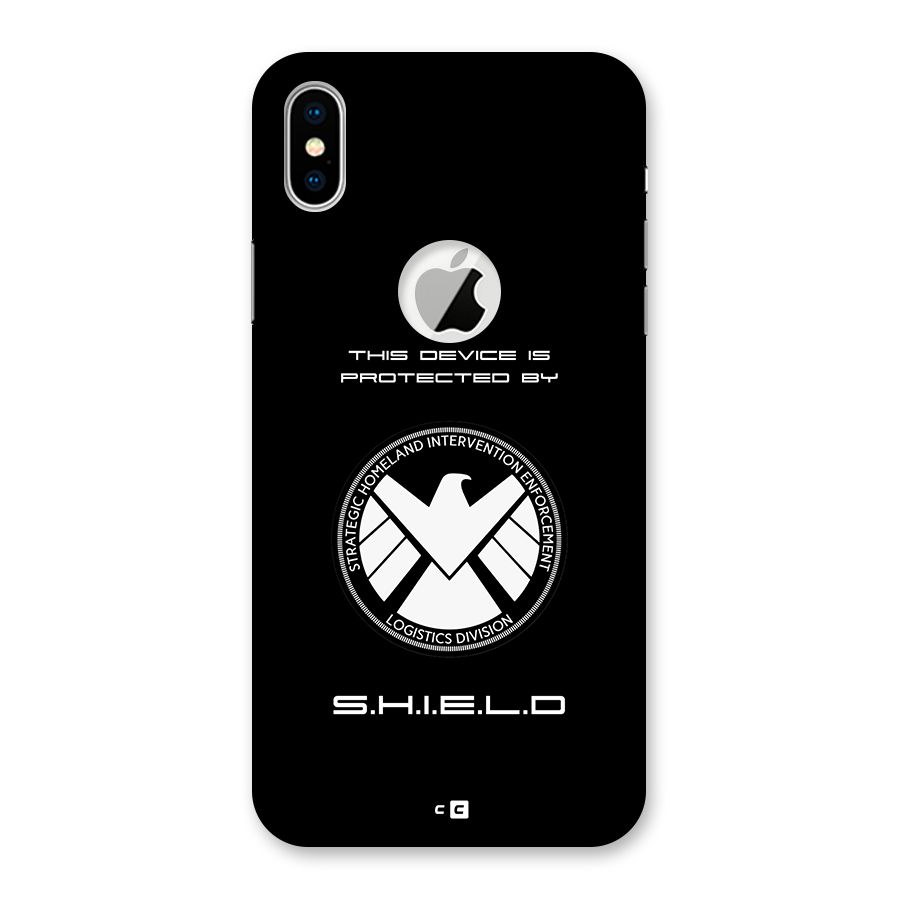 Protected Device Back Case for iPhone X Logo Cut