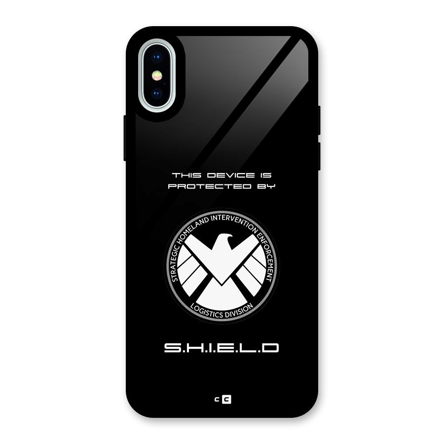 Protected Device Glass Back Case for iPhone XS