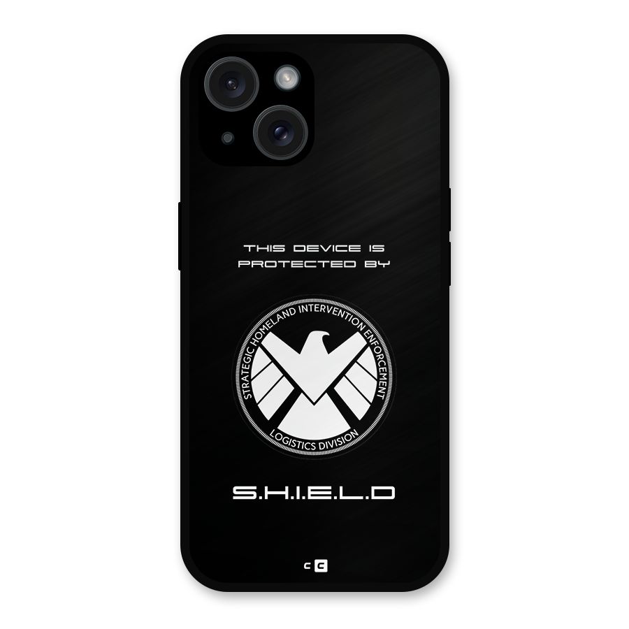Protected Device Metal Back Case for iPhone 15