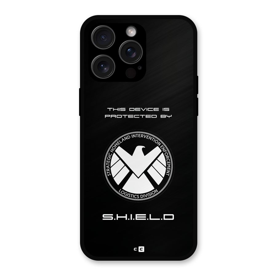 Protected Device Metal Back Case for iPhone 15 Pro Max