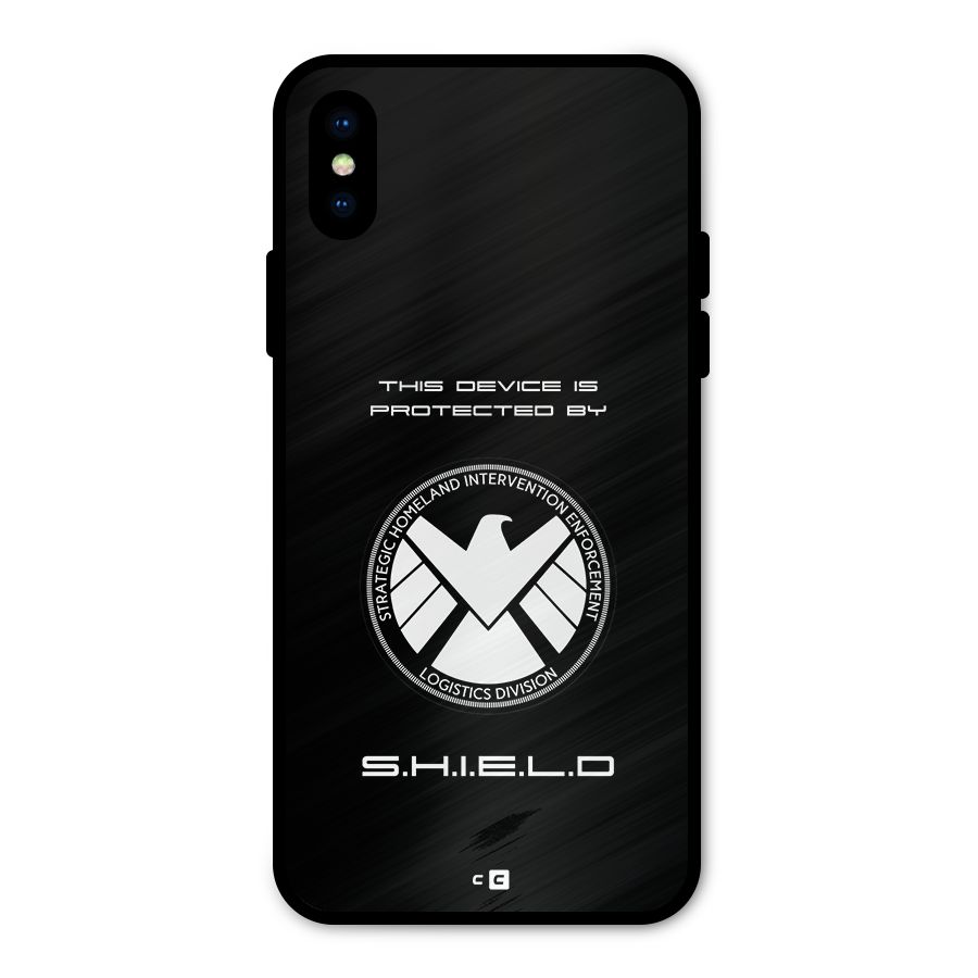 Protected Device Metal Back Case for iPhone X