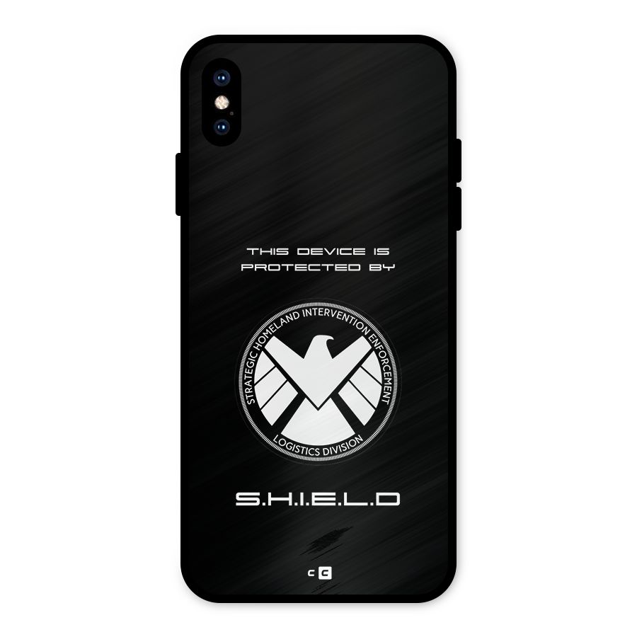 Protected Device Metal Back Case for iPhone XS Max