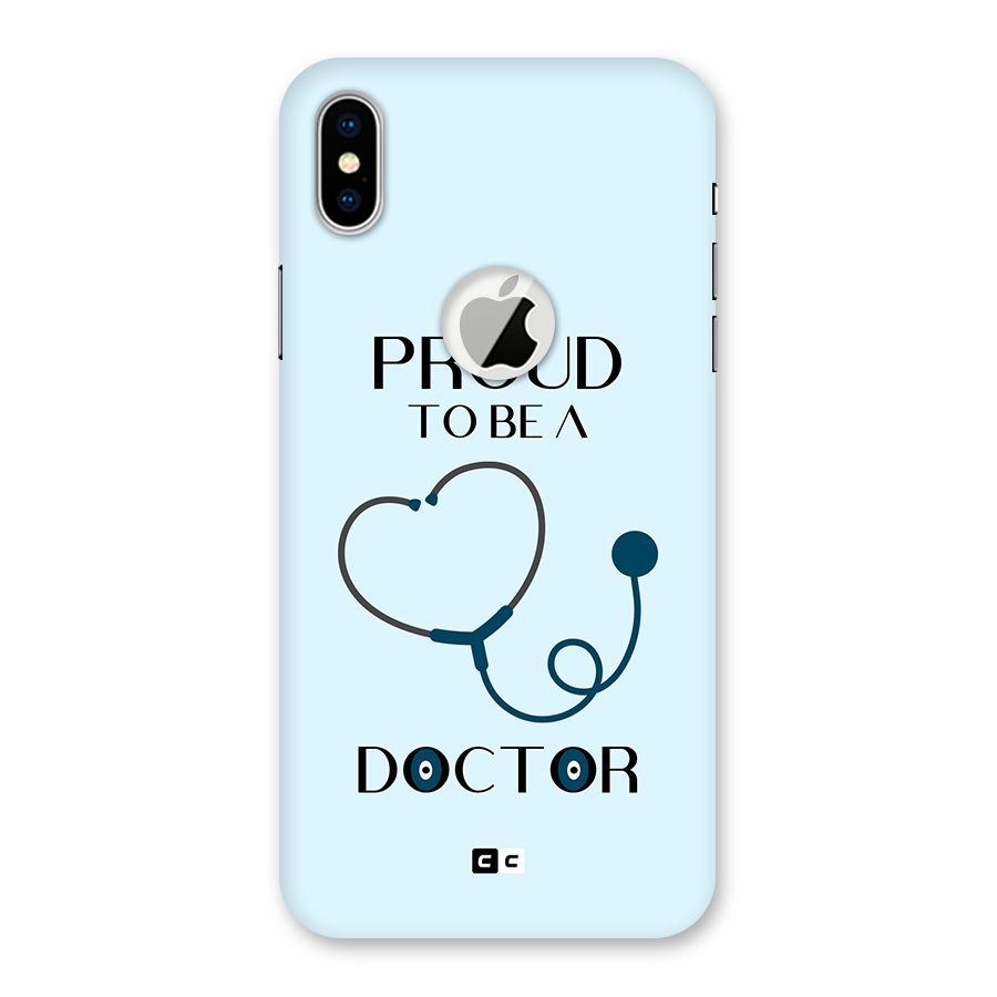 Proud 2B Doctor Back Case for iPhone XS Logo Cut