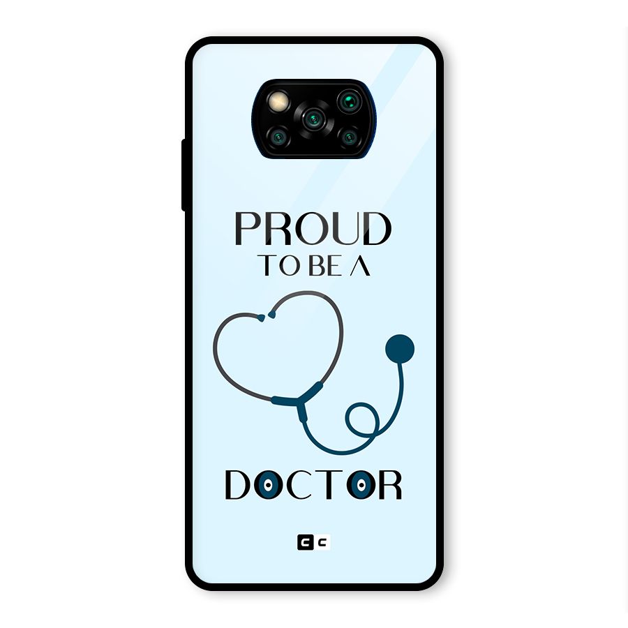 Proud 2B Doctor Glass Back Case for Poco X3 Pro