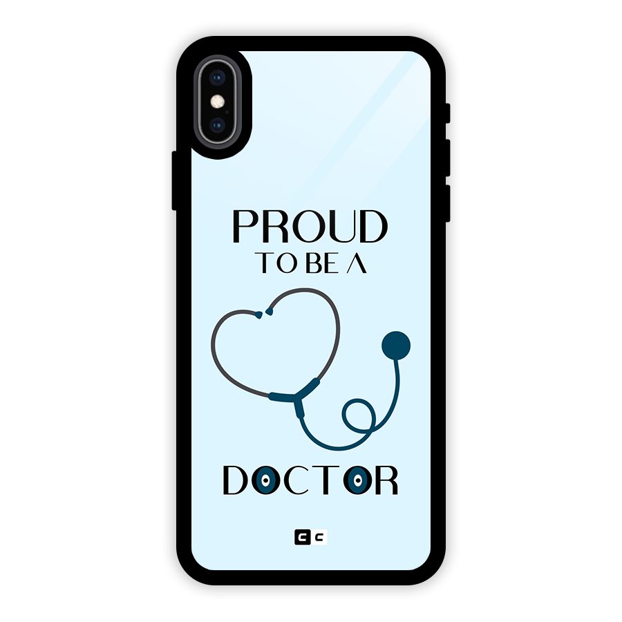 Proud 2B Doctor Glass Back Case for iPhone XS Max