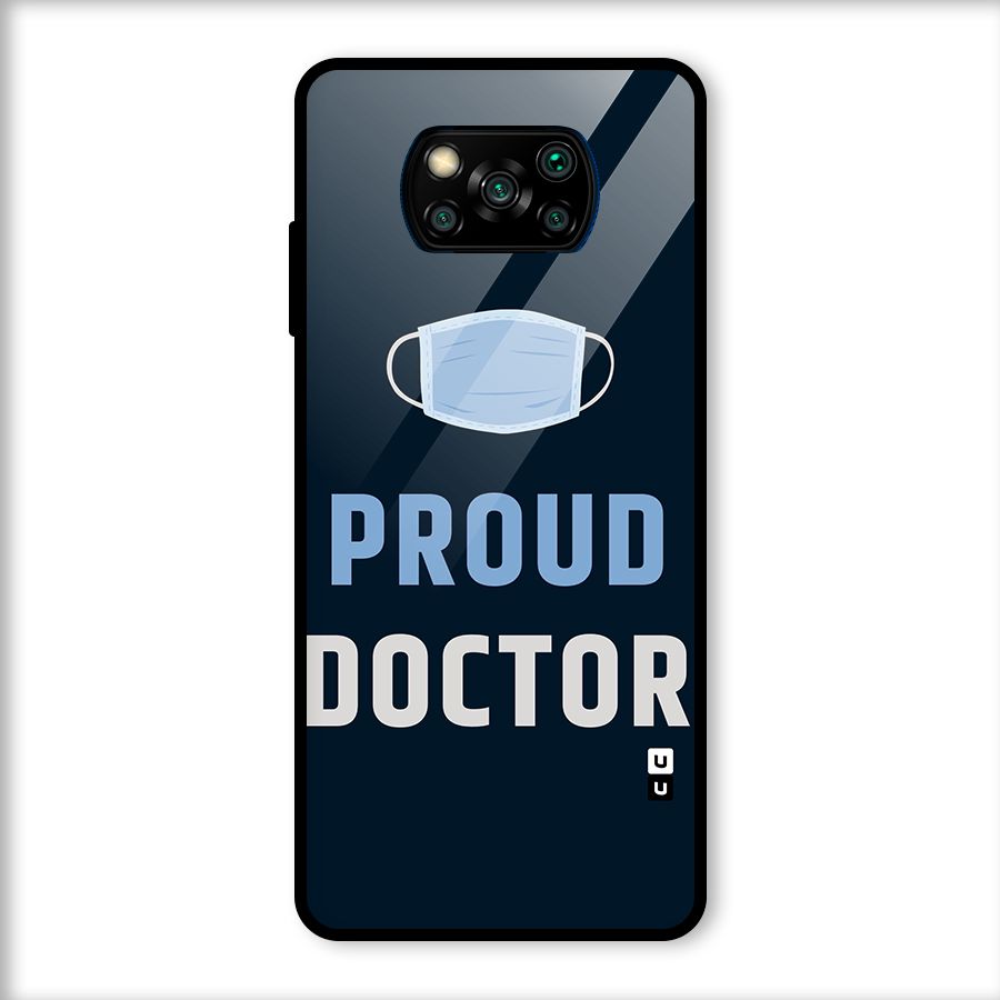 Proud Doctor Glass Back Case for Poco X3