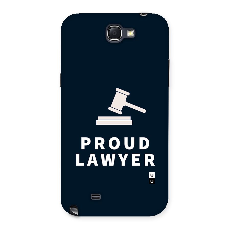 Proud Lawyer Back Case for Galaxy Note 2