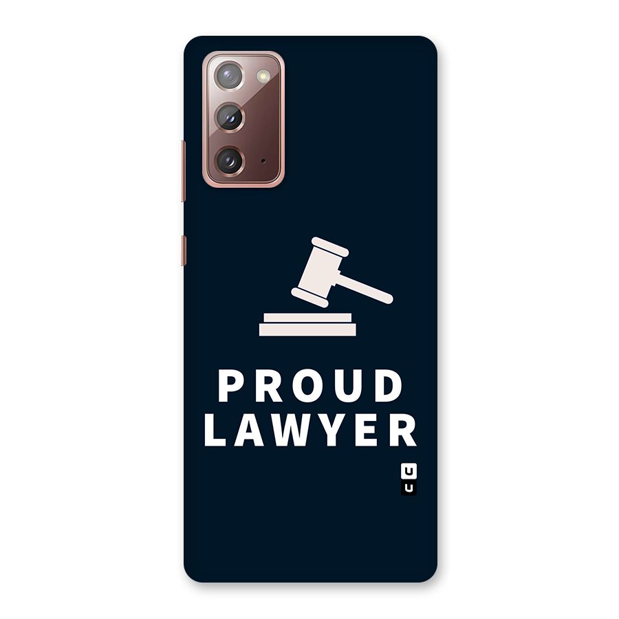 Proud Lawyer Back Case for Galaxy Note 20
