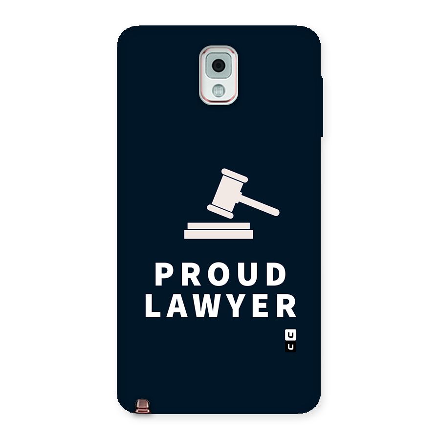 Proud Lawyer Back Case for Galaxy Note 3