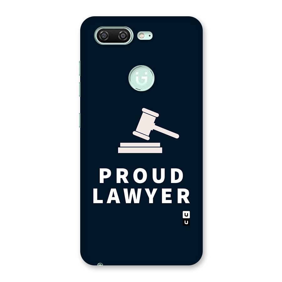 Proud Lawyer Back Case for Gionee S10
