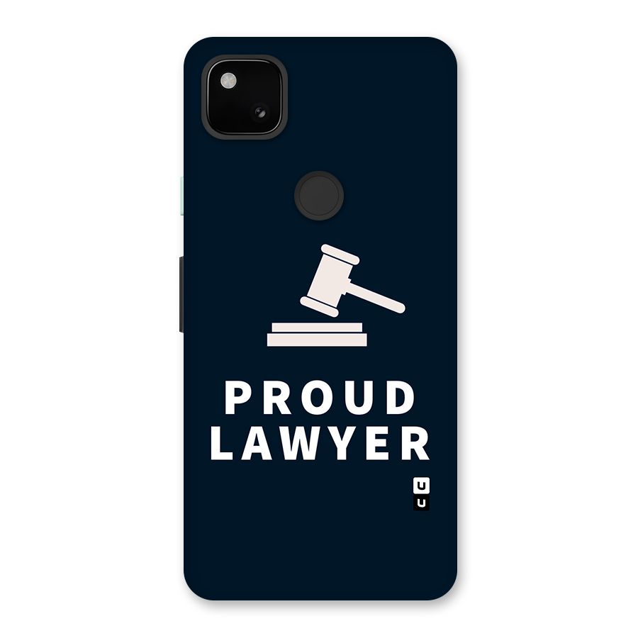 Proud Lawyer Glass Back Case for Google Pixel 4a
