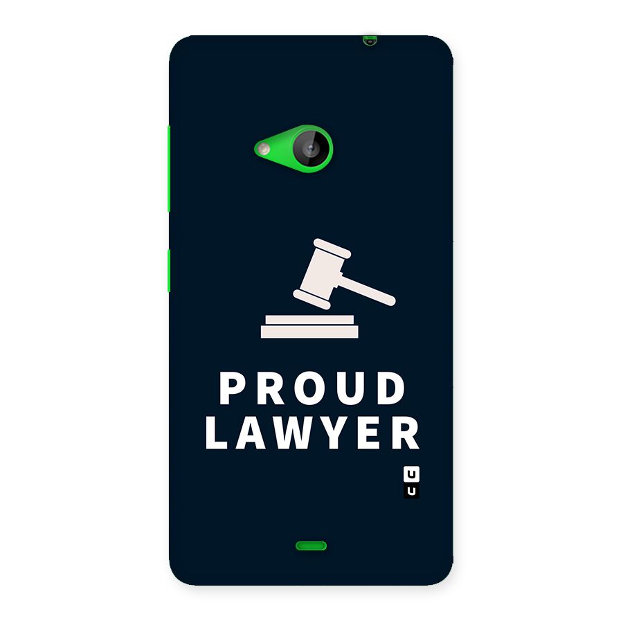 Proud Lawyer Back Case for Lumia 535