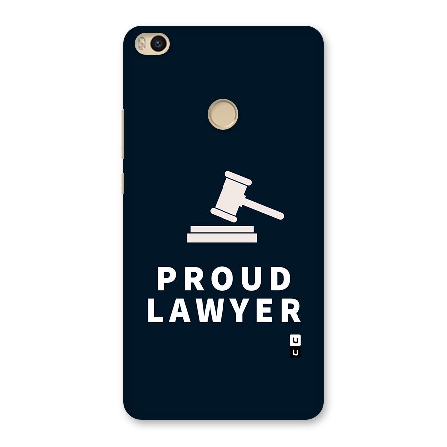 Proud Lawyer Back Case for Mi Max 2
