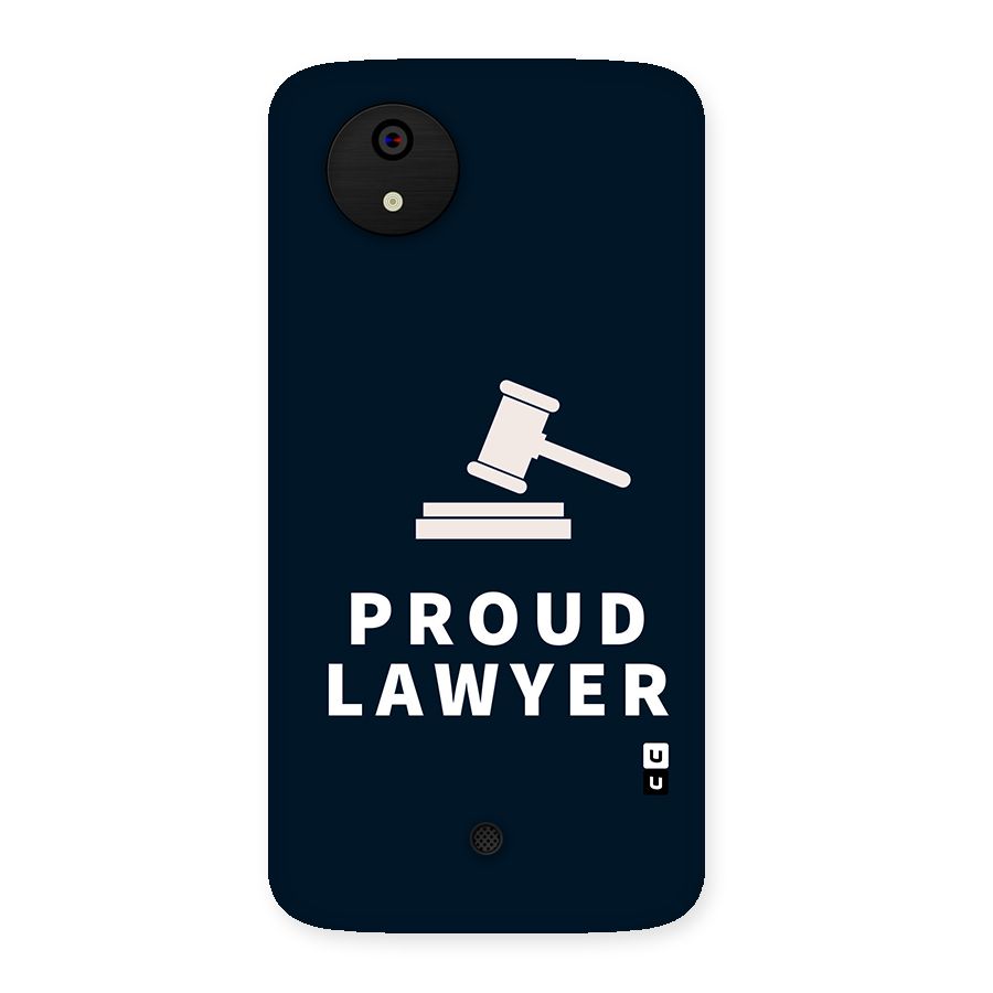 Proud Lawyer Back Case for Micromax Canvas A1
