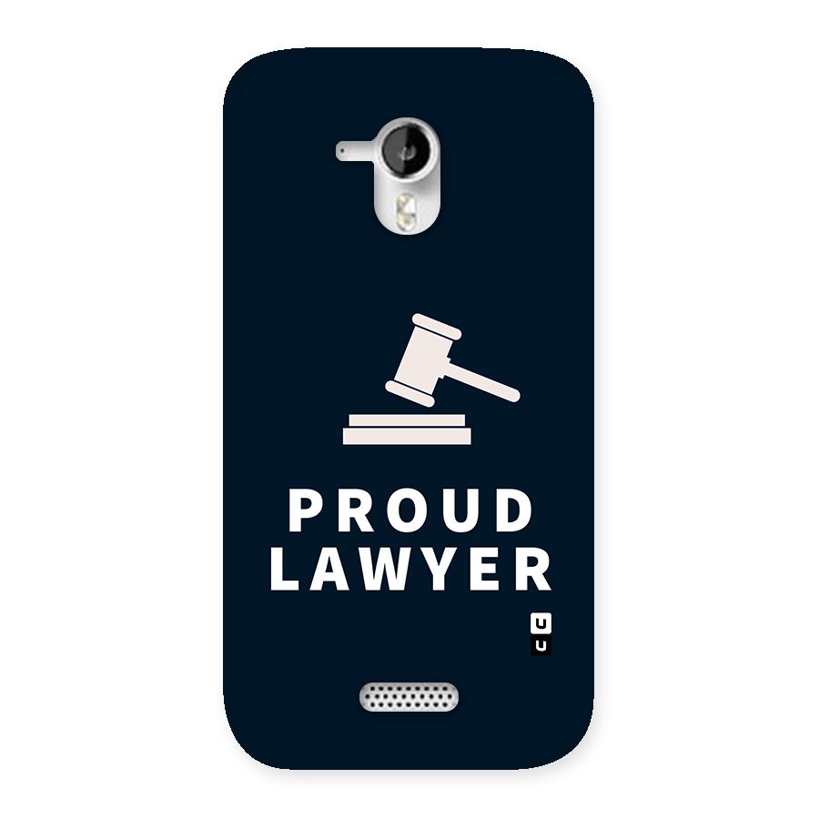 Proud Lawyer Back Case for Micromax Canvas HD A116