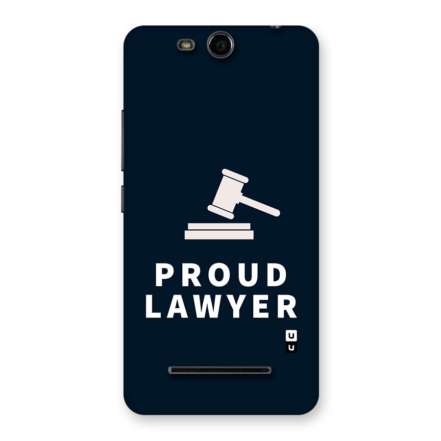 Proud Lawyer Back Case for Micromax Canvas Juice 3 Q392