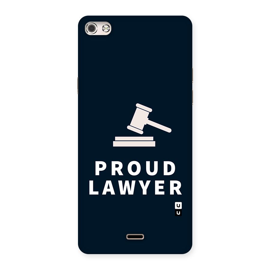 Proud Lawyer Back Case for Micromax Canvas Silver 5