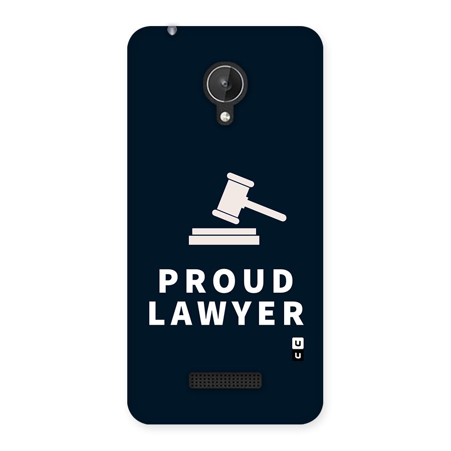 Proud Lawyer Back Case for Micromax Canvas Spark Q380