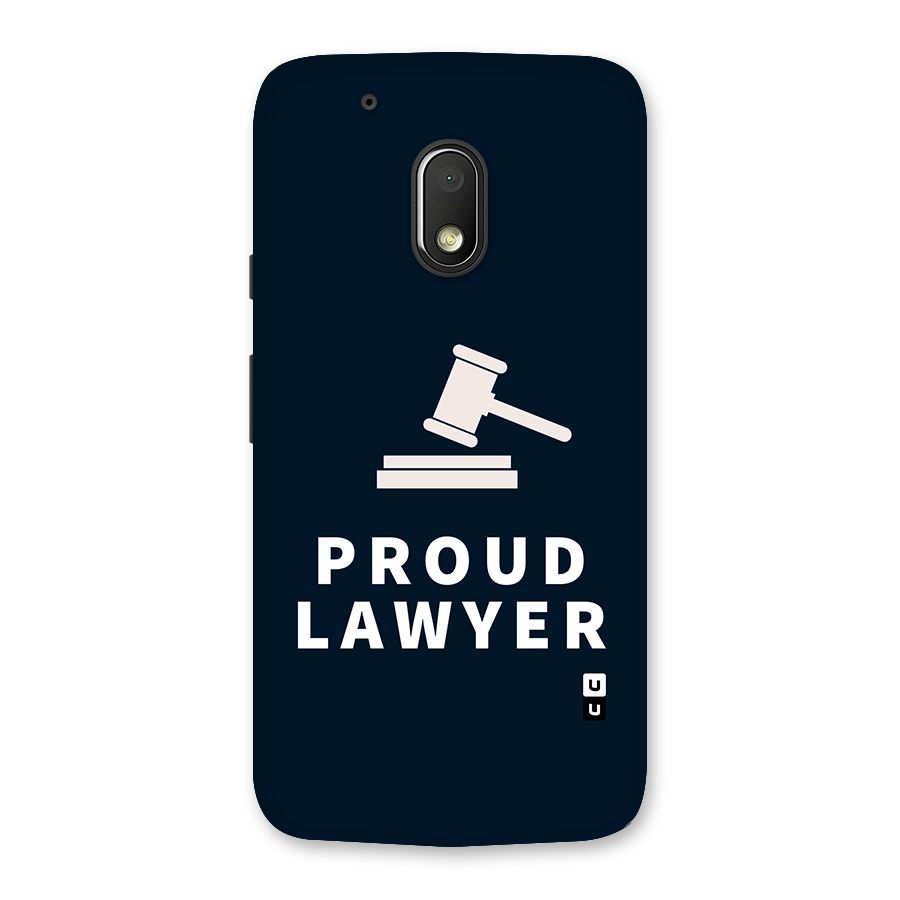 Proud Lawyer Back Case for Moto G4 Play