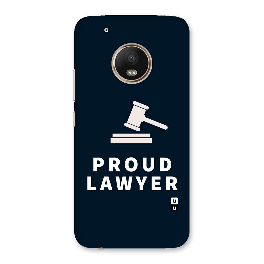 Proud Lawyer Back Case for Moto G5 Plus
