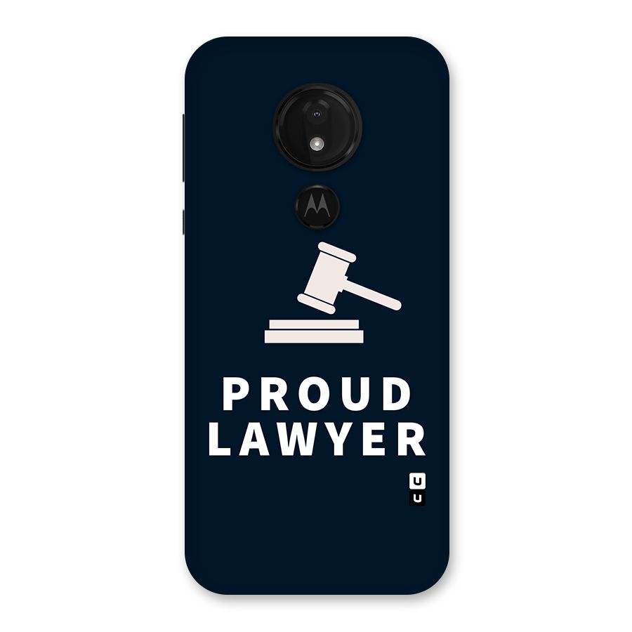 Proud Lawyer Back Case for Moto G7 Power