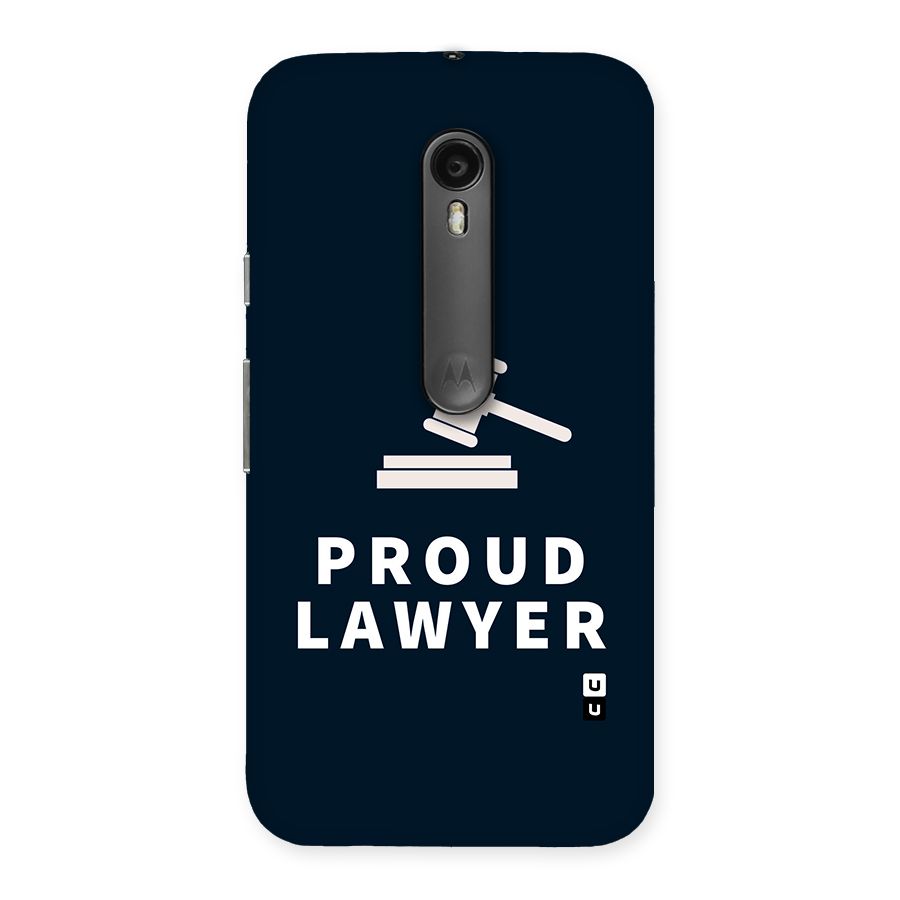Proud Lawyer Back Case for Moto G Turbo