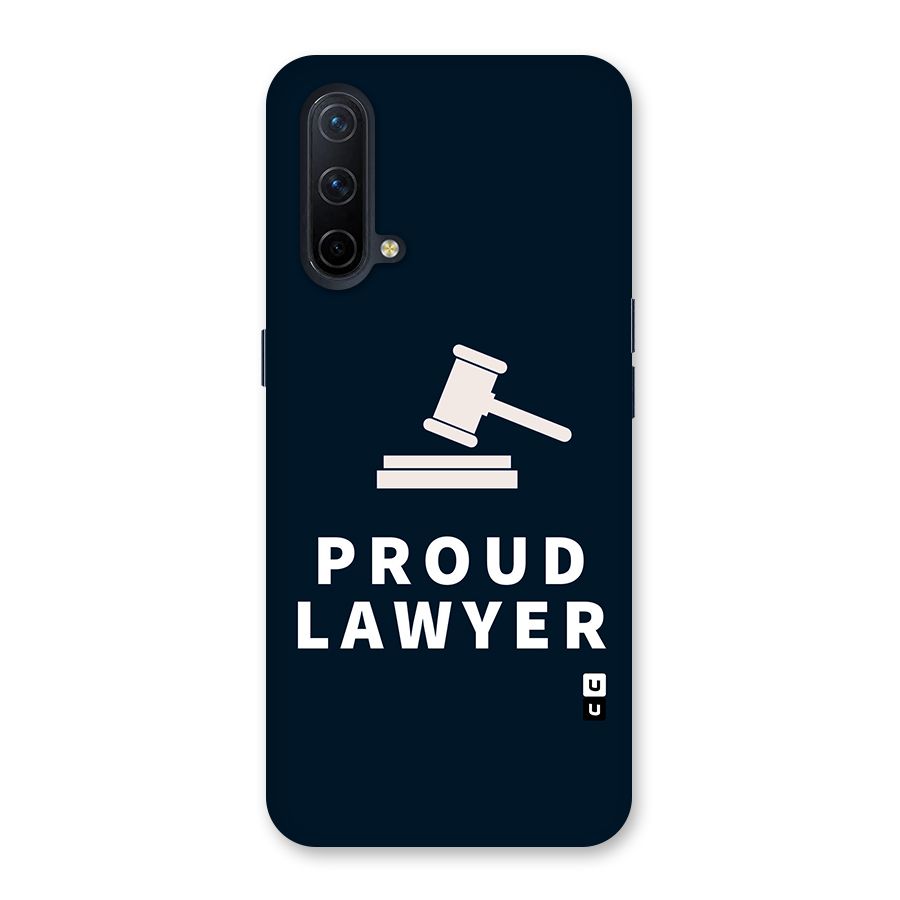 Proud Lawyer Glass Back Case for OnePlus Nord CE 5G