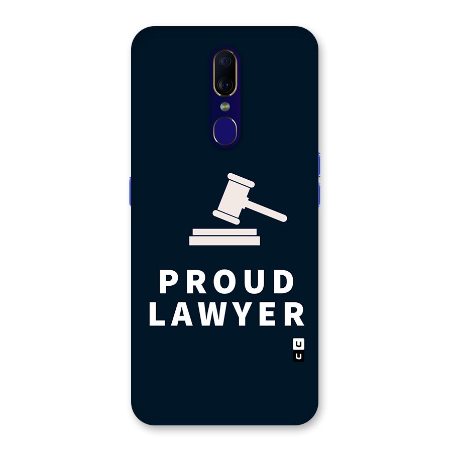 Proud Lawyer Back Case for Oppo F11
