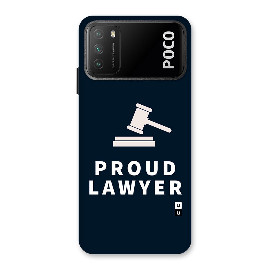 Proud Lawyer Back Case for Poco M3