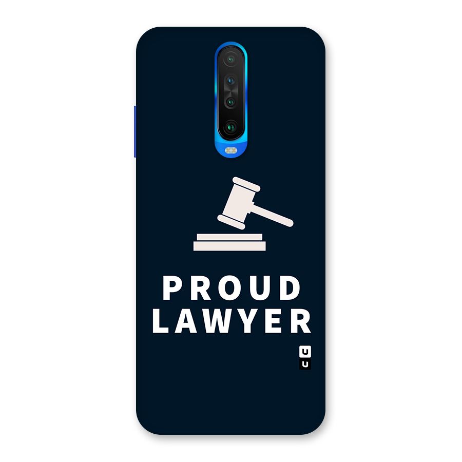 Proud Lawyer Back Case for Poco X2