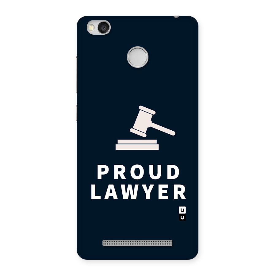 Proud Lawyer Back Case for Redmi 3S Prime