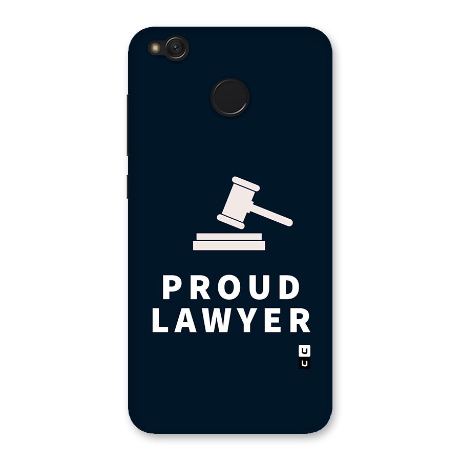 Proud Lawyer Back Case for Redmi 4