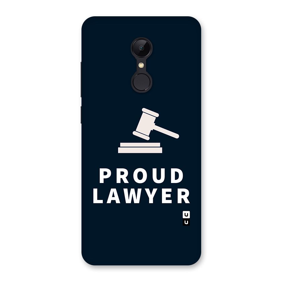 Proud Lawyer Back Case for Redmi 5