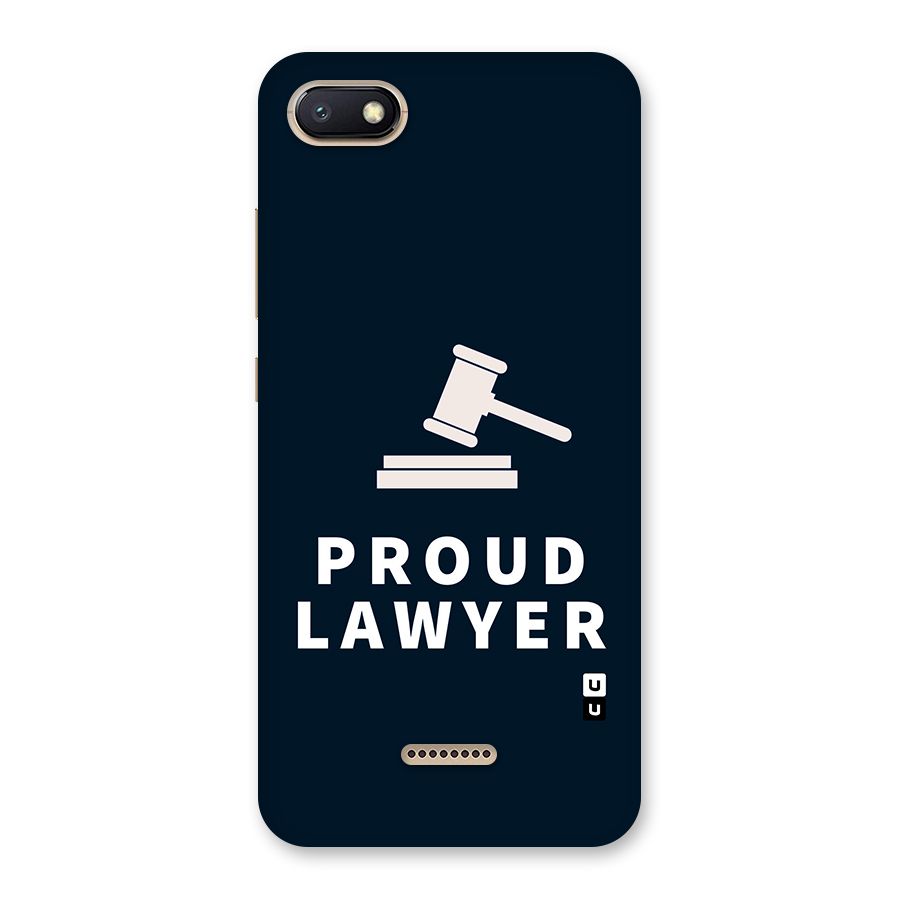 Proud Lawyer Back Case for Redmi 6A