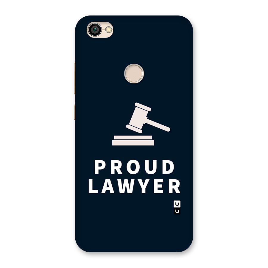Proud Lawyer Back Case for Redmi Y1 2017