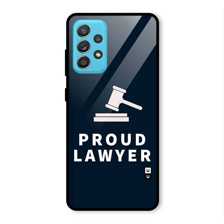 Proud Lawyer Glass Back Case for Galaxy A52
