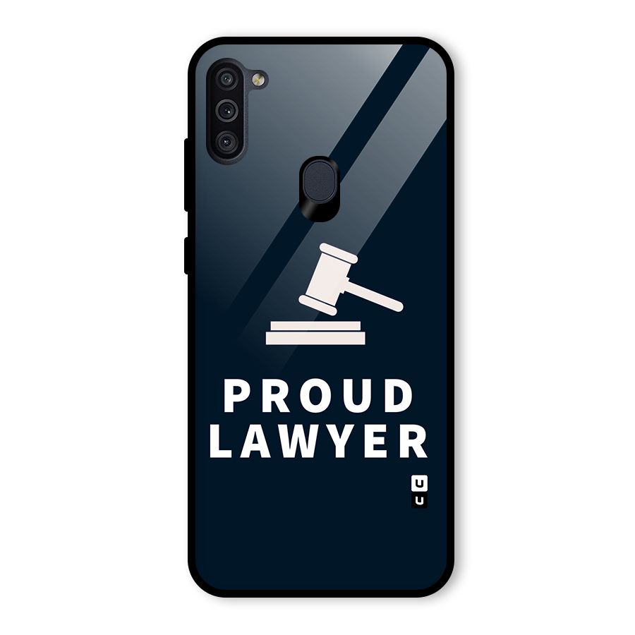 Proud Lawyer Glass Back Case for Galaxy M11