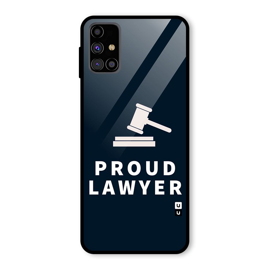 Proud Lawyer Glass Back Case for Galaxy M31s