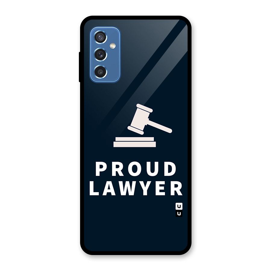 Proud Lawyer Glass Back Case for Galaxy M52 5G