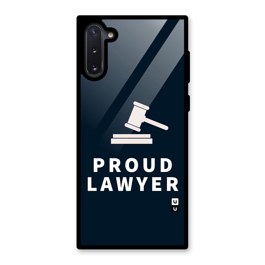 Proud Lawyer Glass Back Case for Galaxy Note 10