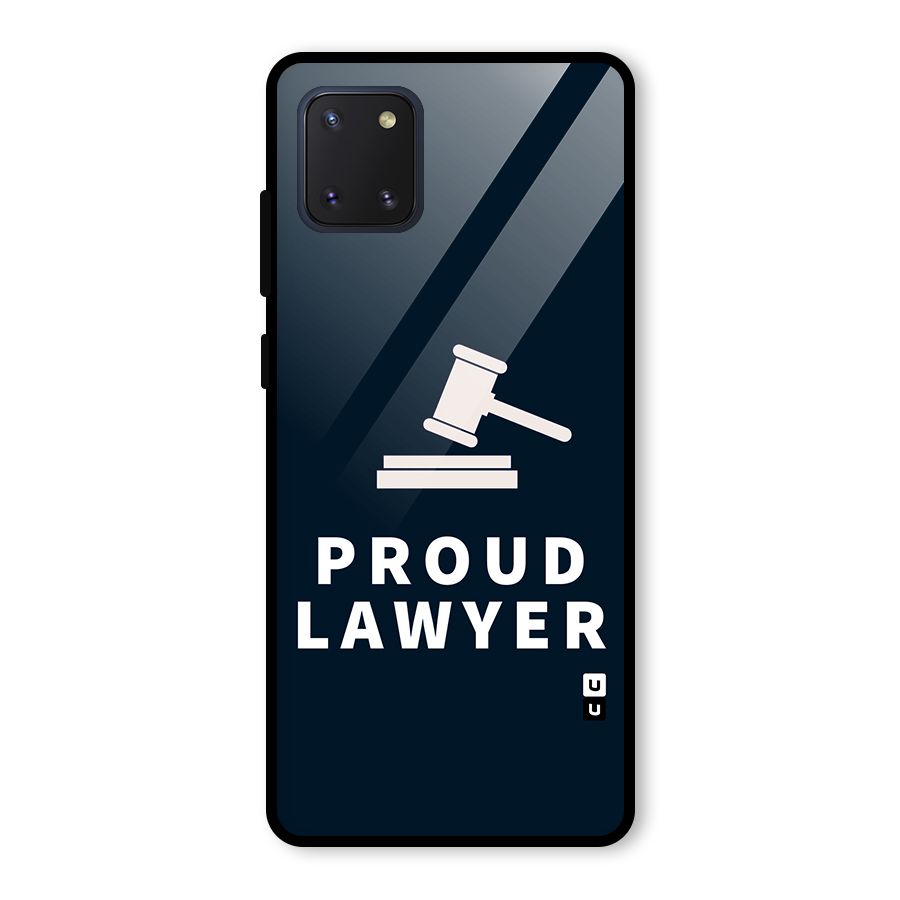 Proud Lawyer Glass Back Case for Galaxy Note 10 Lite