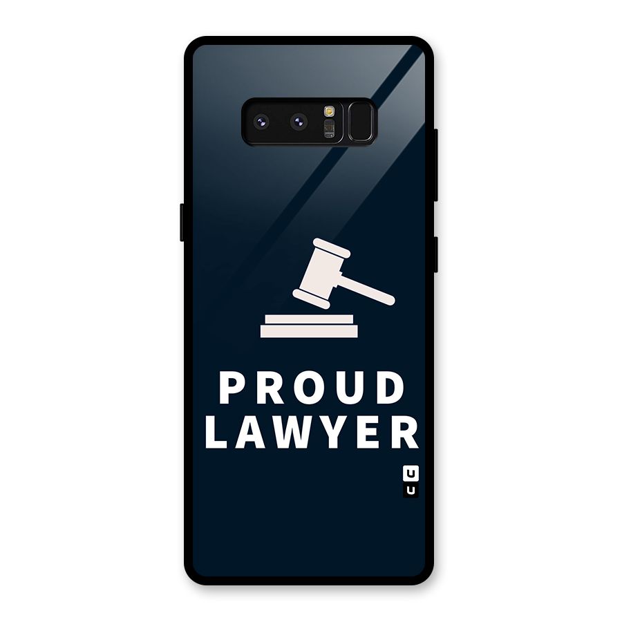 Proud Lawyer Glass Back Case for Galaxy Note 8