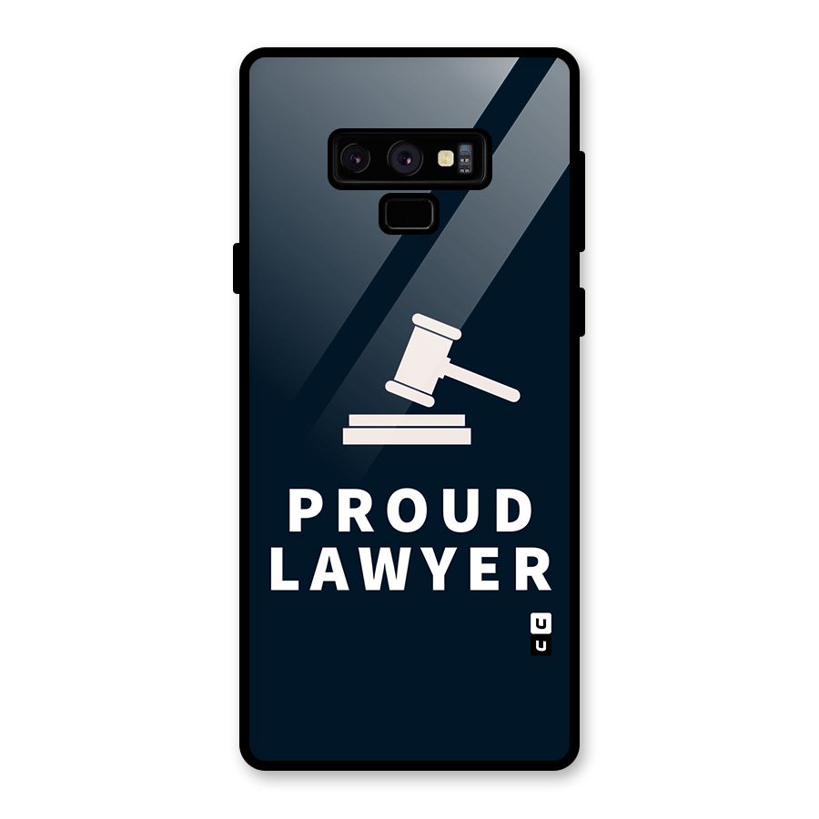 Proud Lawyer Glass Back Case for Galaxy Note 9