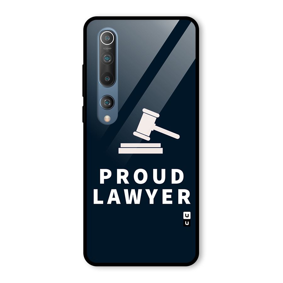 Proud Lawyer Glass Back Case for Mi 10