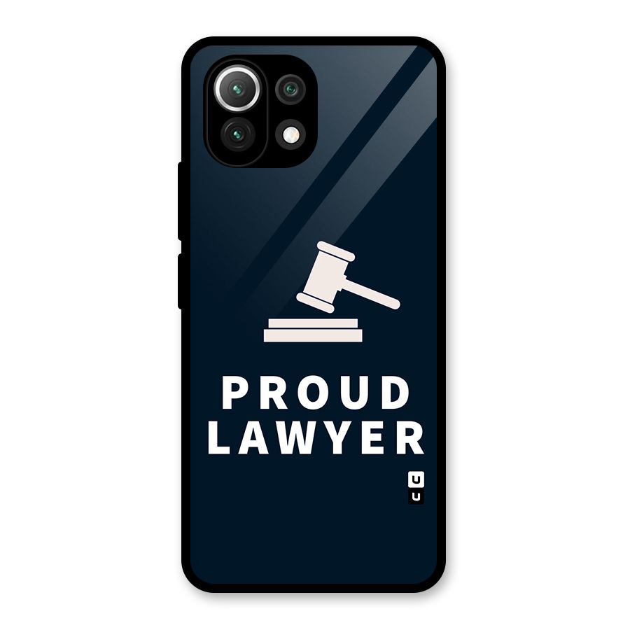 Proud Lawyer Glass Back Case for Mi 11 Lite NE 5G